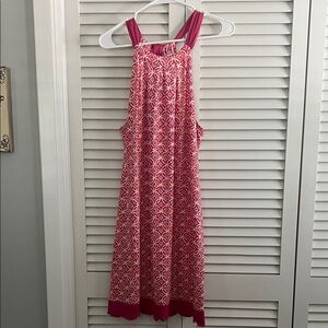 Mud pie dress! Pink & Orange, with bow tie